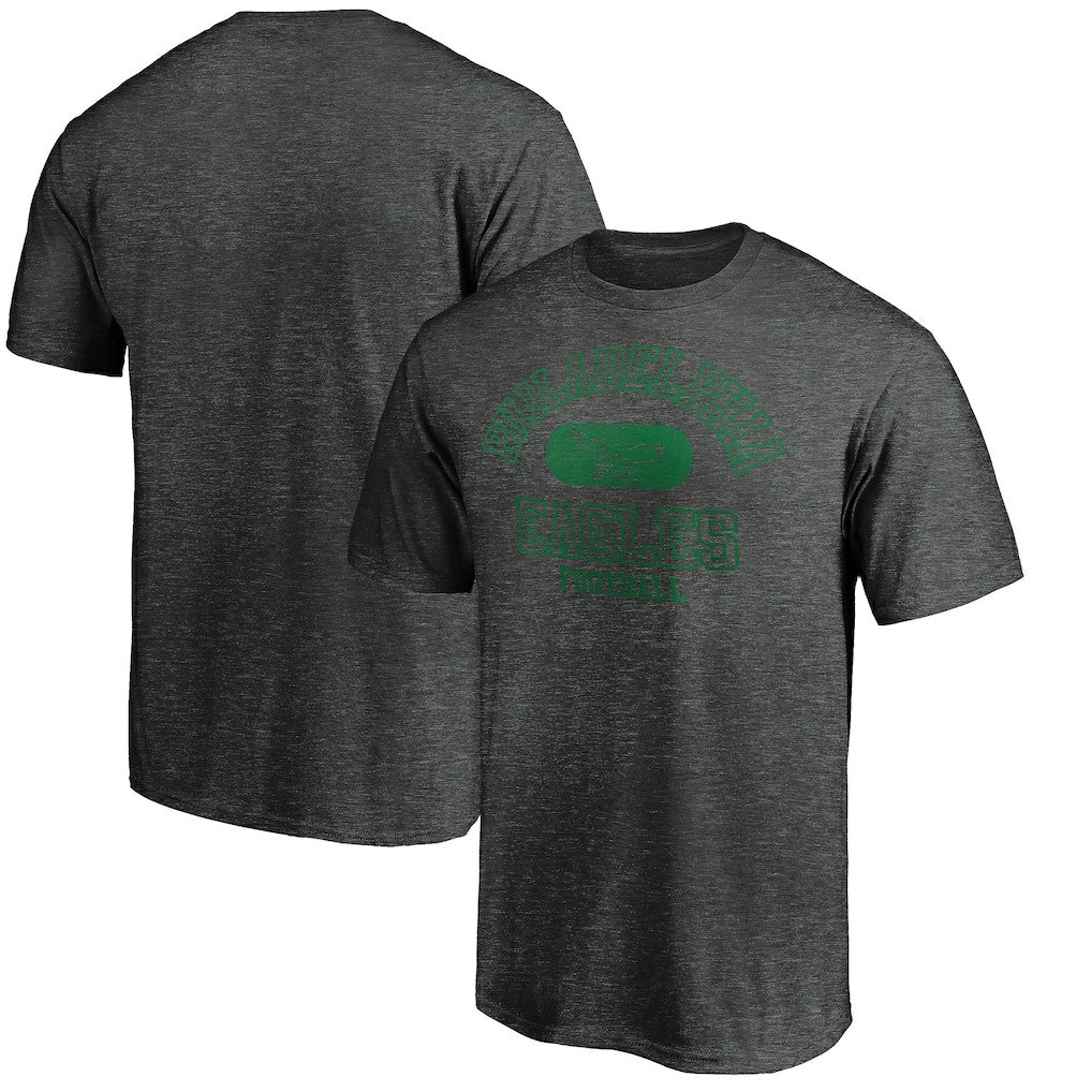 Philadelphia Eagles Varsity Issued Throwback T-Shirt Heather Charcoal | NFL