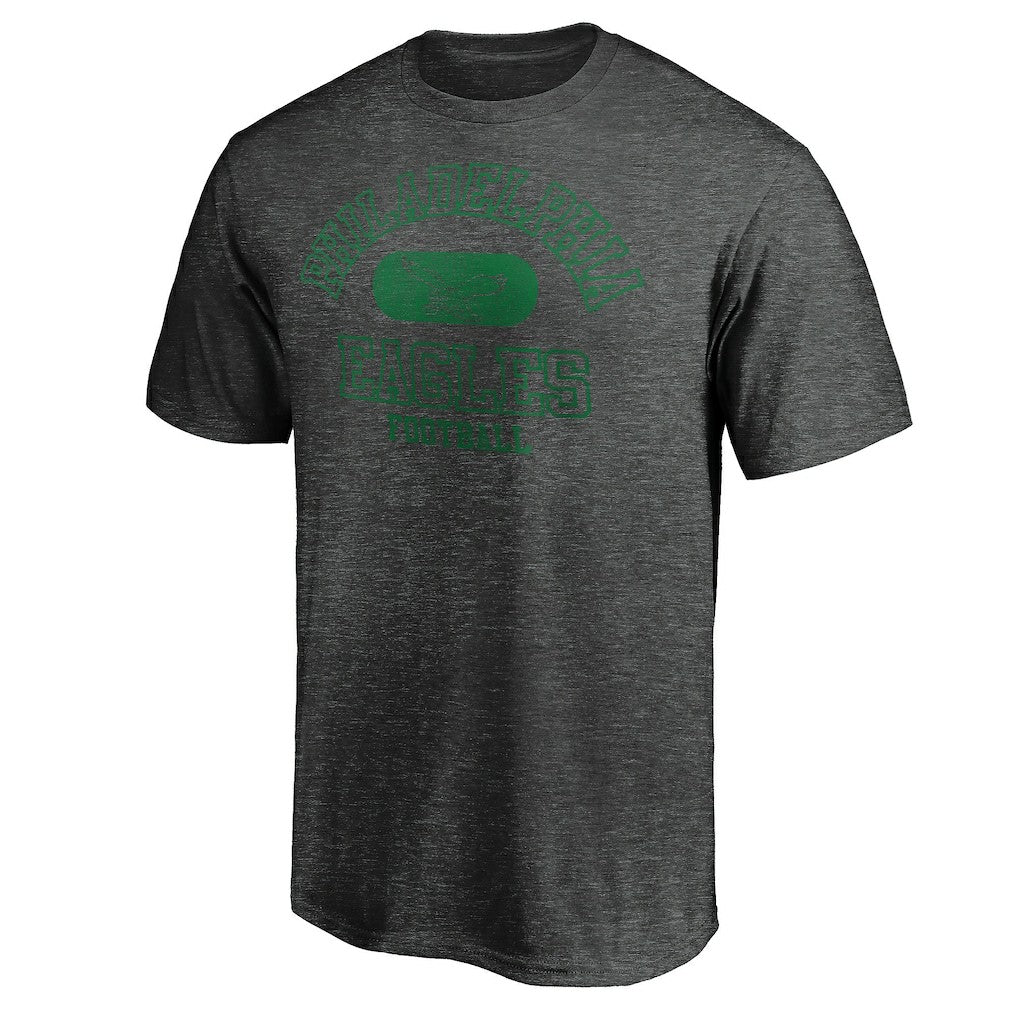 Philadelphia Eagles Varsity Issued Throwback T-Shirt Heather Charcoal | NFL