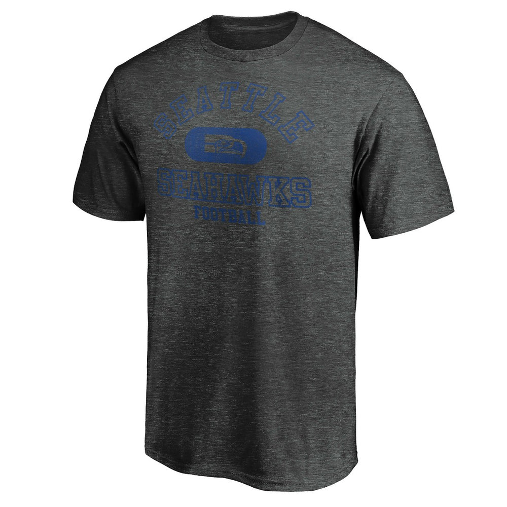 Seattle Seahawks Varsity Issued Throwback T-Shirt Heather Charcoal | NFL