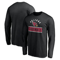 Arizona Cardinals Team Arch Knockout Long Sleeve T-Shirt Black | NFL