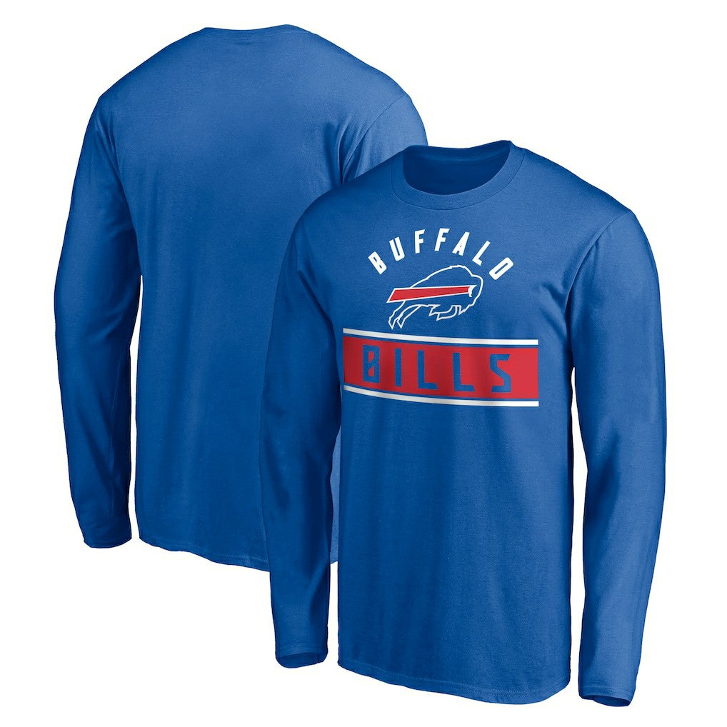 Buffalo Bills Team Arch Knockout Long Sleeve T-Shirt Royal | NFL