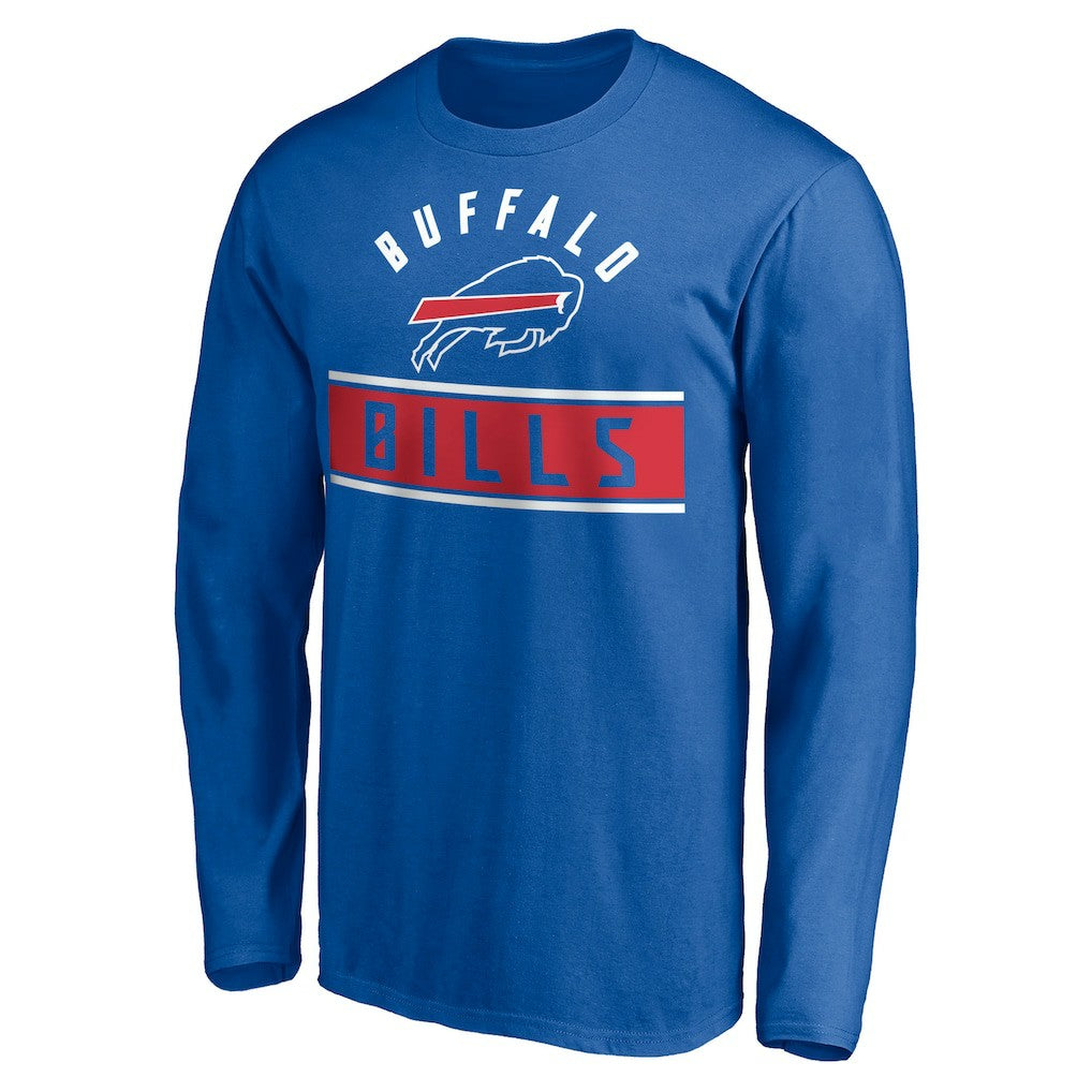 Buffalo Bills Team Arch Knockout Long Sleeve T-Shirt Royal | NFL