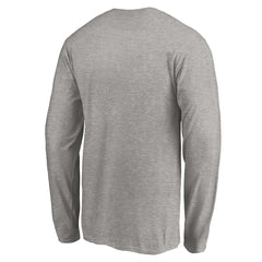Detroit Lions Team Arch Knockout Long Sleeve T-Shirt Heather Gray | NFL