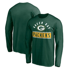 Green Bay Packers Team Arch Knockout Long Sleeve T-Shirt Green | NFL