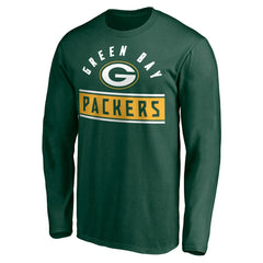 Green Bay Packers Team Arch Knockout Long Sleeve T-Shirt Green | NFL