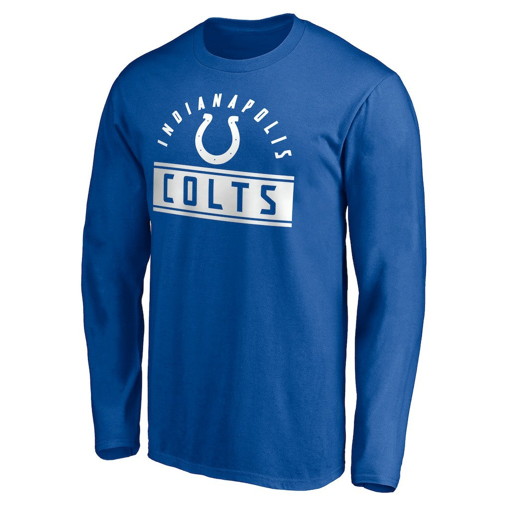 Indianapolis Colts Team Arch Knockout Long Sleeve T-Shirt Royal | NFL
