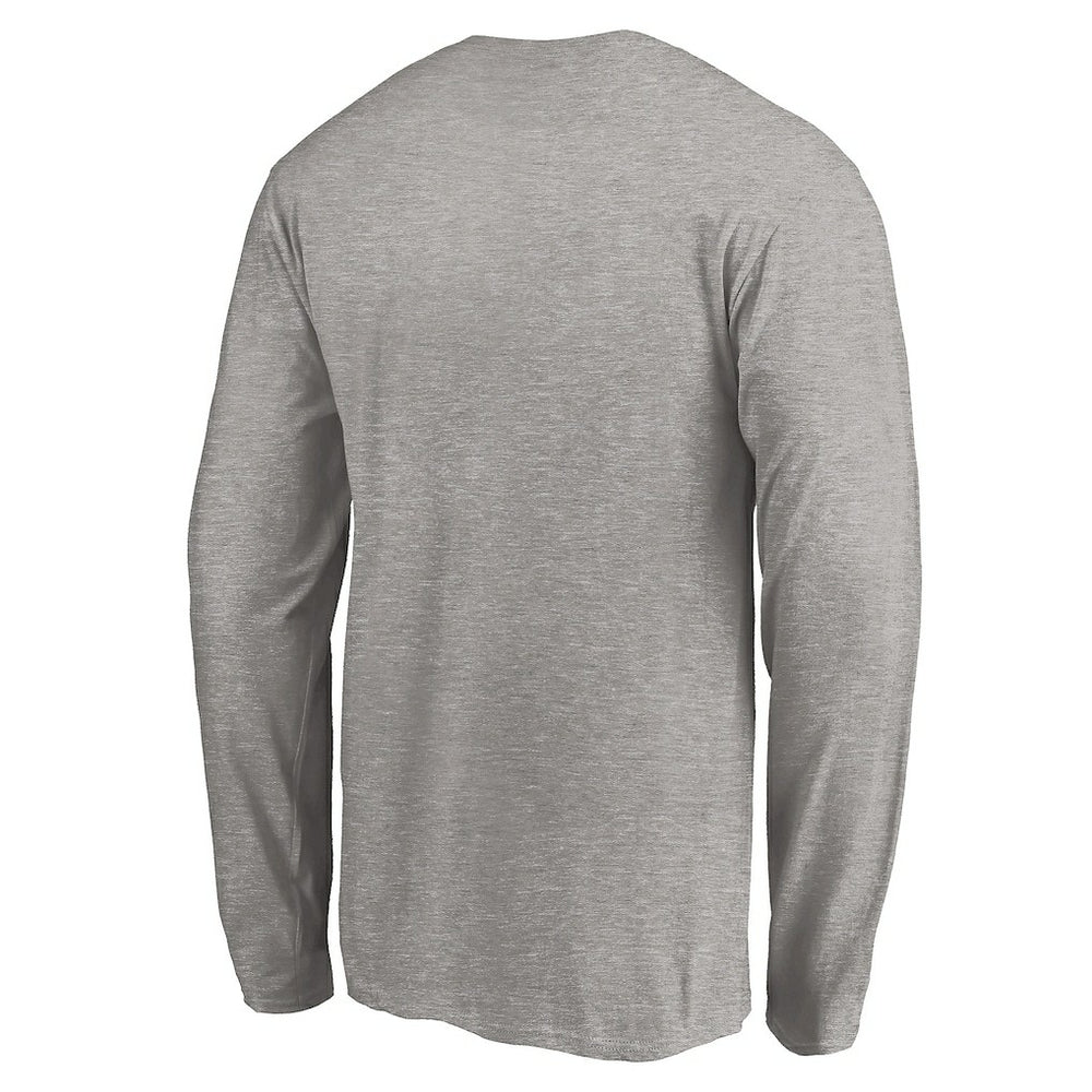 Miami Dolphins Team Arch Knockout Long Sleeve T-Shirt Heather Gray | NFL