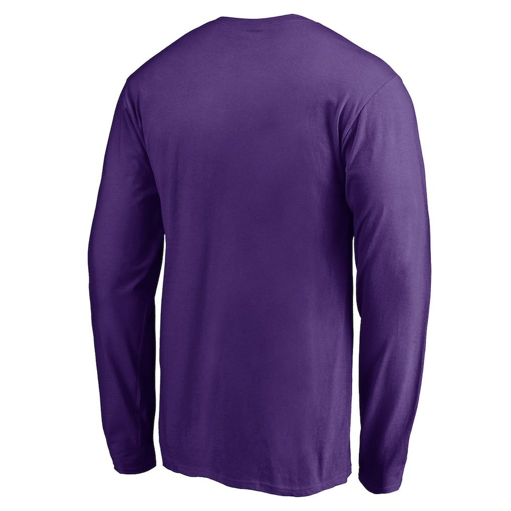 Minnesota Vikings Team Arch Knockout Long Sleeve T-Shirt Purple | NFL