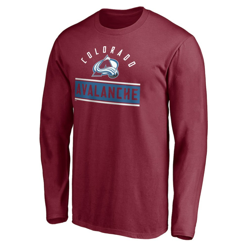 Colorado Avalanche Team Arch Knockout Long Sleeve T-Shirt - Burgundy - NHL