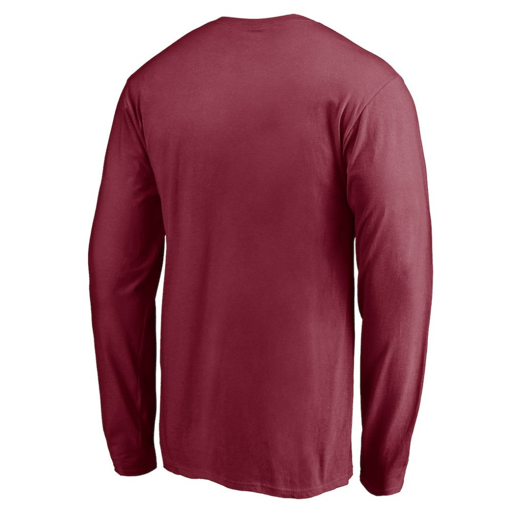 Colorado Avalanche Team Arch Knockout Long Sleeve T-Shirt - Burgundy - NHL