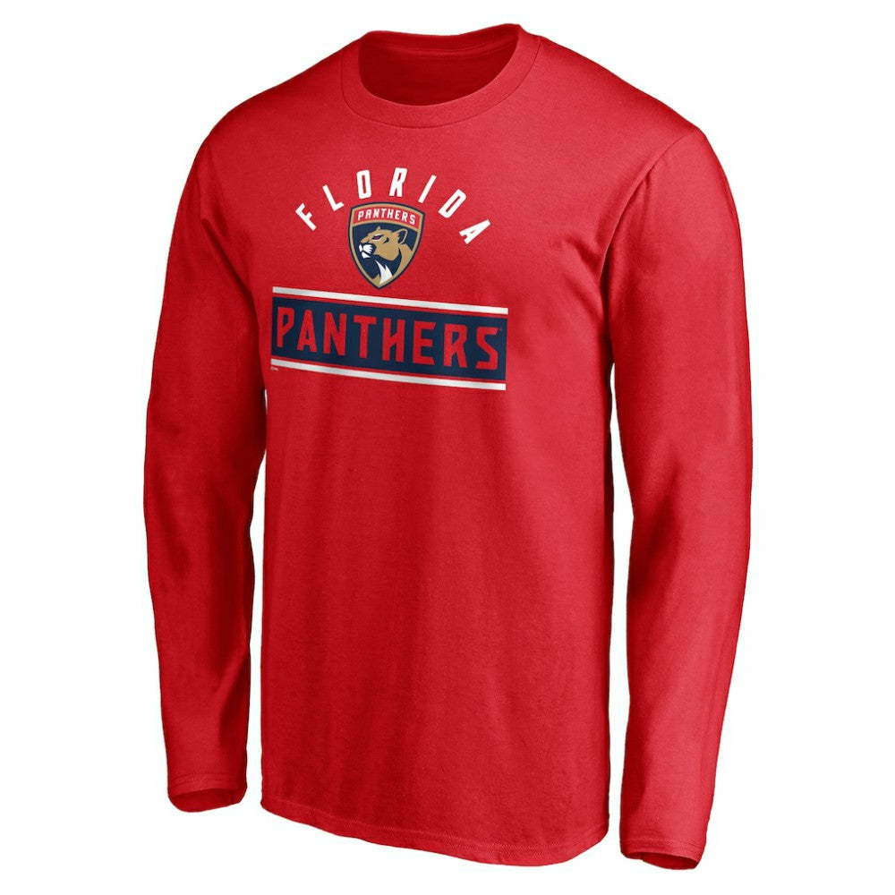Florida Panthers Team Arch Knockout Long Sleeve T-Shirt - Red - NHL