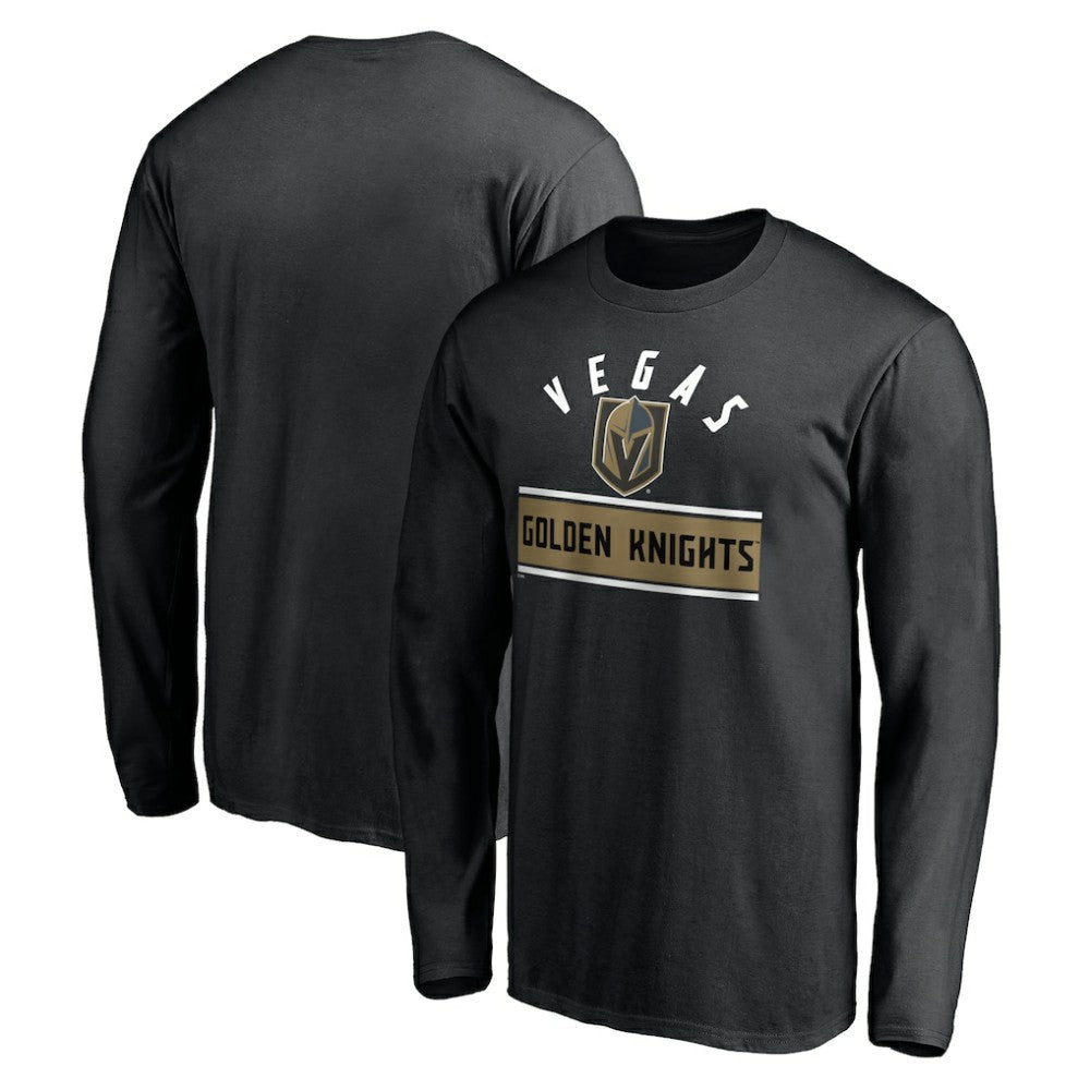 Vegas Golden Knights Team Arch Knockout Long Sleeve T-Shirt - Black - NHL