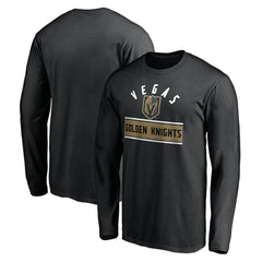 Vegas Golden Knights Team Arch Knockout Long Sleeve T-Shirt - Black - NHL