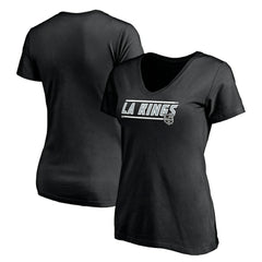 Los Angeles Kings Women's Mascot In Bounds V-Neck T-Shirt - Black - NHL