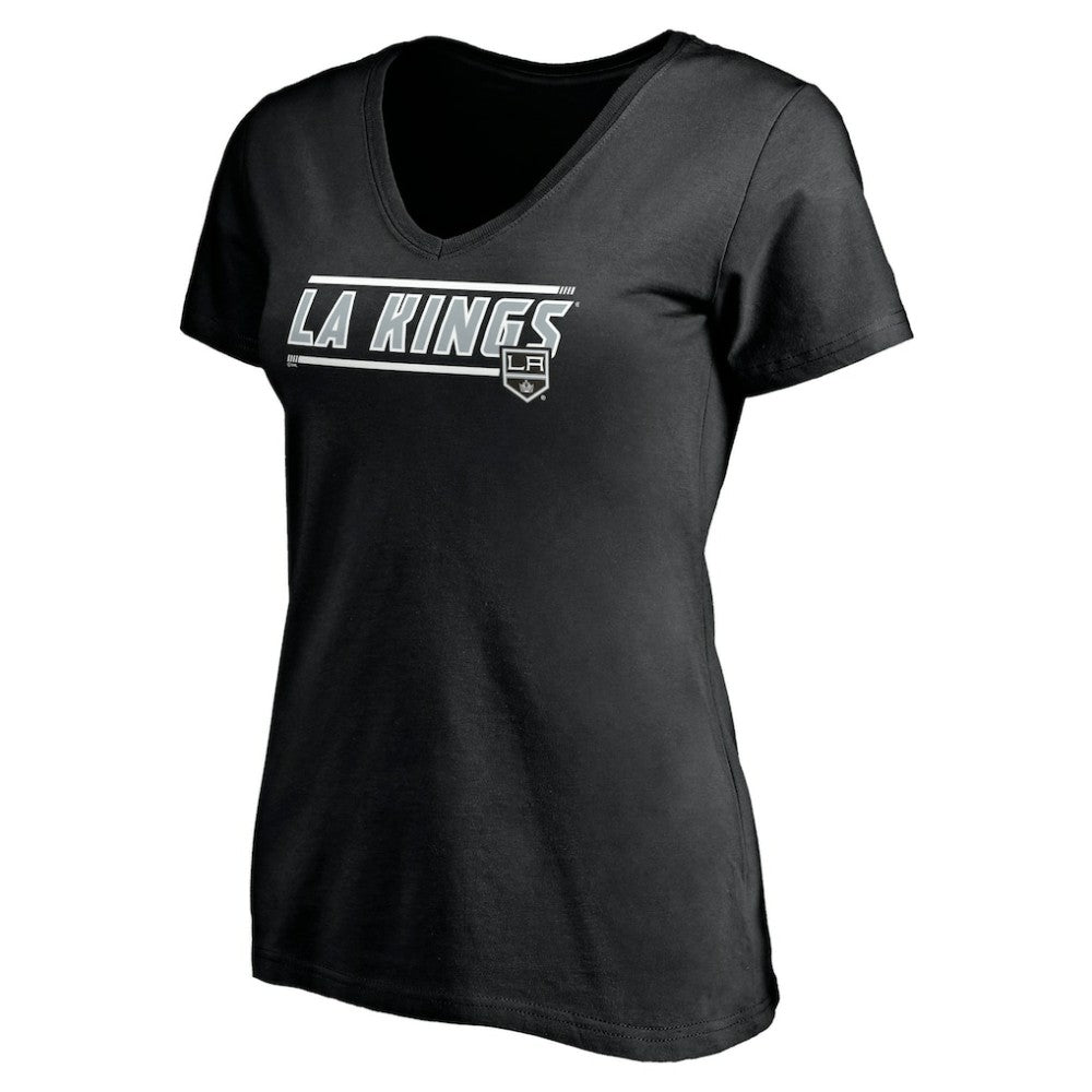 Los Angeles Kings Women's Mascot In Bounds V-Neck T-Shirt - Black - NHL