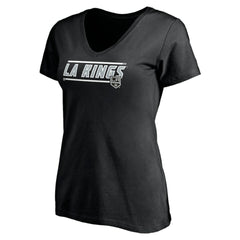 Los Angeles Kings Women's Mascot In Bounds V-Neck T-Shirt - Black - NHL