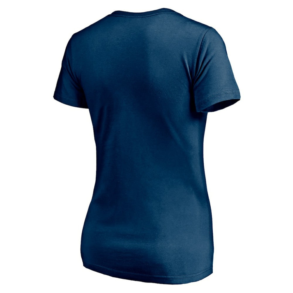 Seattle Kraken Women's Mascot In Bounds V-Neck T-Shirt - Deep Sea Blue - NHL