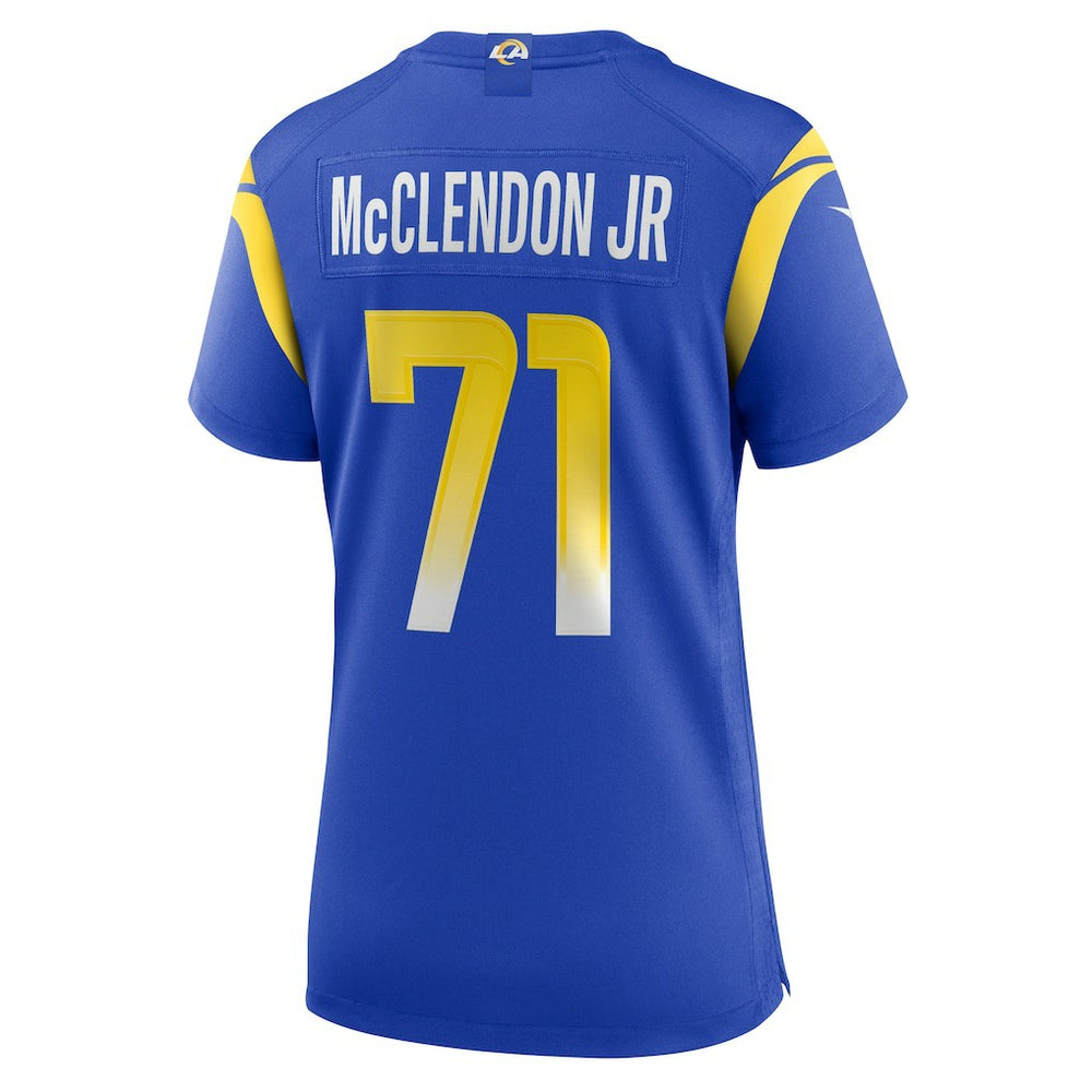 Warren McClendon Jr. Los Angeles Rams Women's Team Game Jersey Royal | Nike for Sale