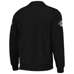 Chicago Blackhawks Starter x NHL Black Ice Cross Check Pullover Sweatshirt - Black - NHL