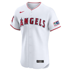 Los Angeles Angels Nike Home Elite Patch Jersey - MLB