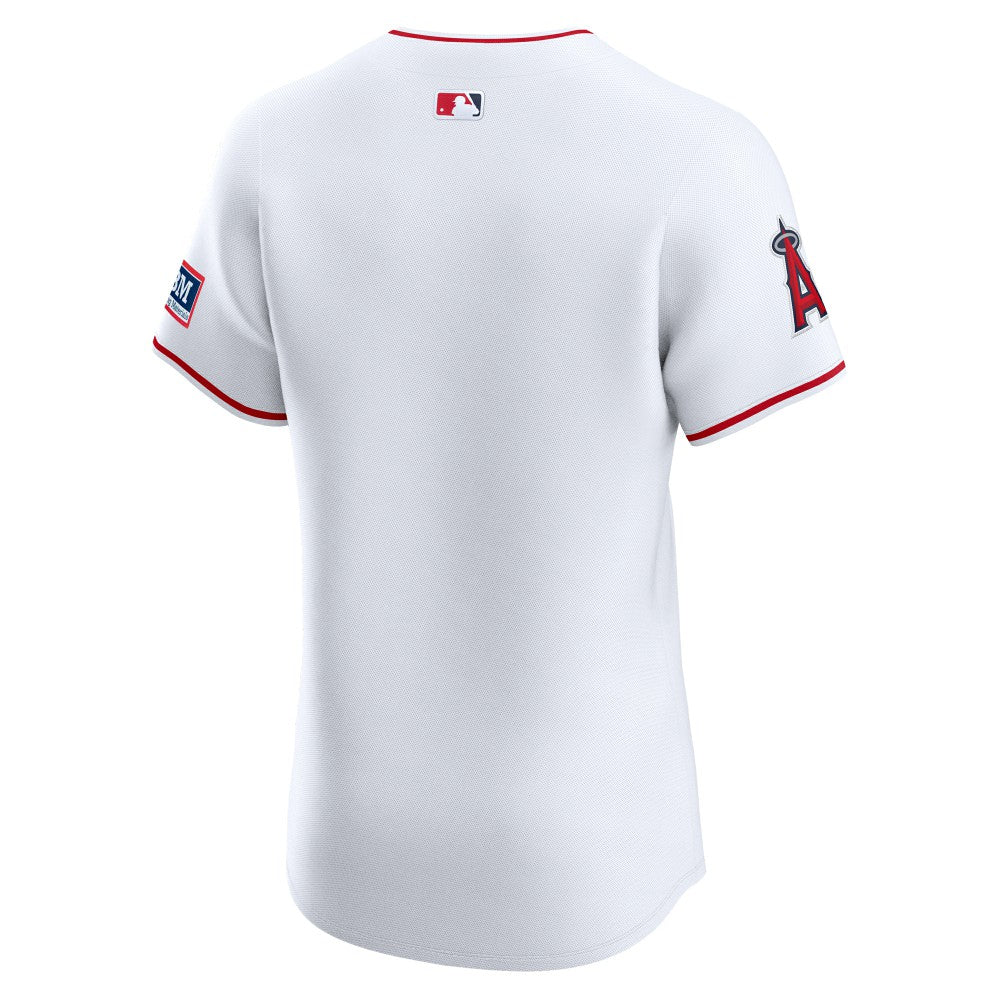 Los Angeles Angels Nike Home Elite Patch Jersey - MLB