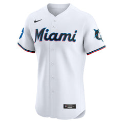 Miami Marlins Nike Home Elite Patch Jersey - MLB