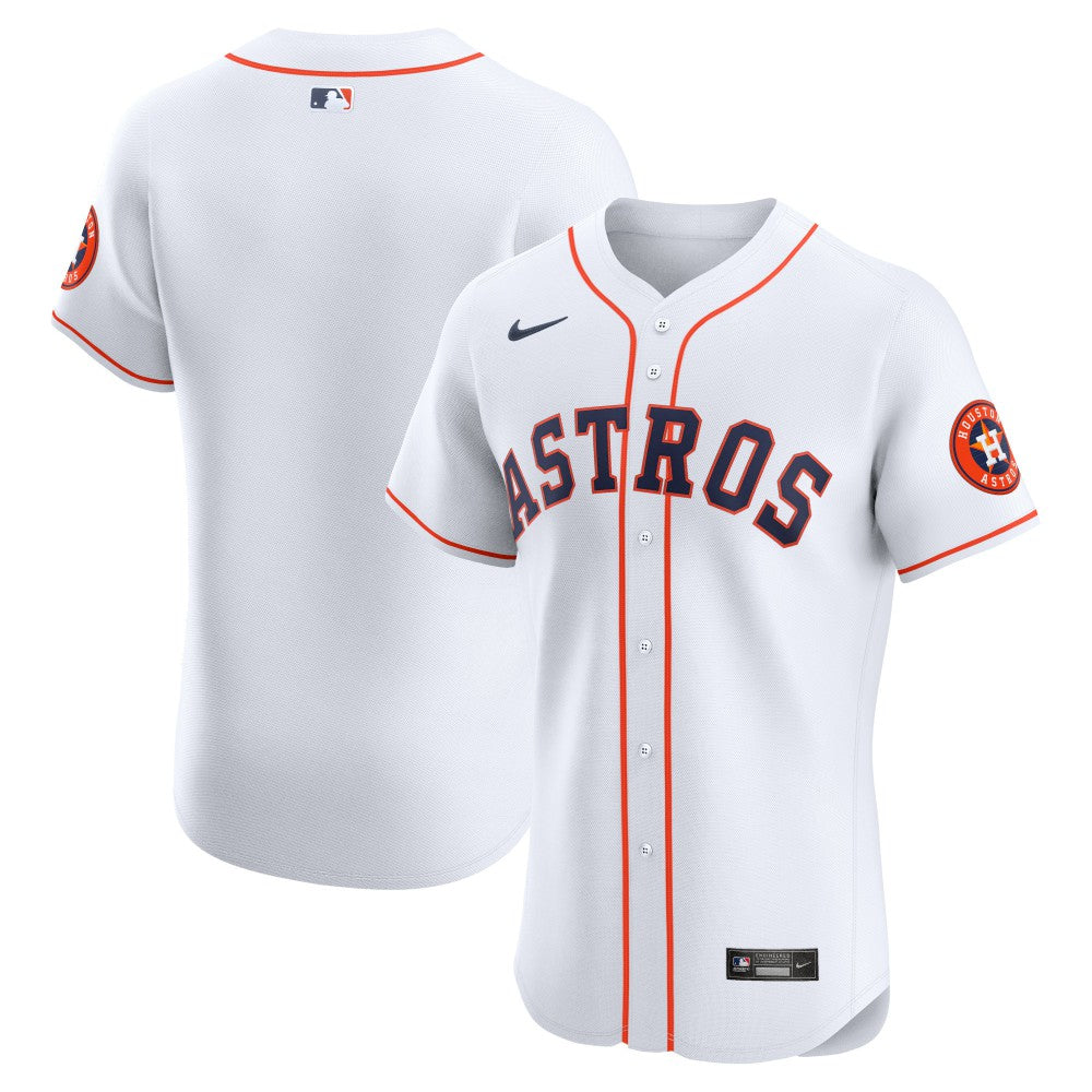 Houston Astros Nike Home Vapor Premier Elite Patch Jersey - MLB