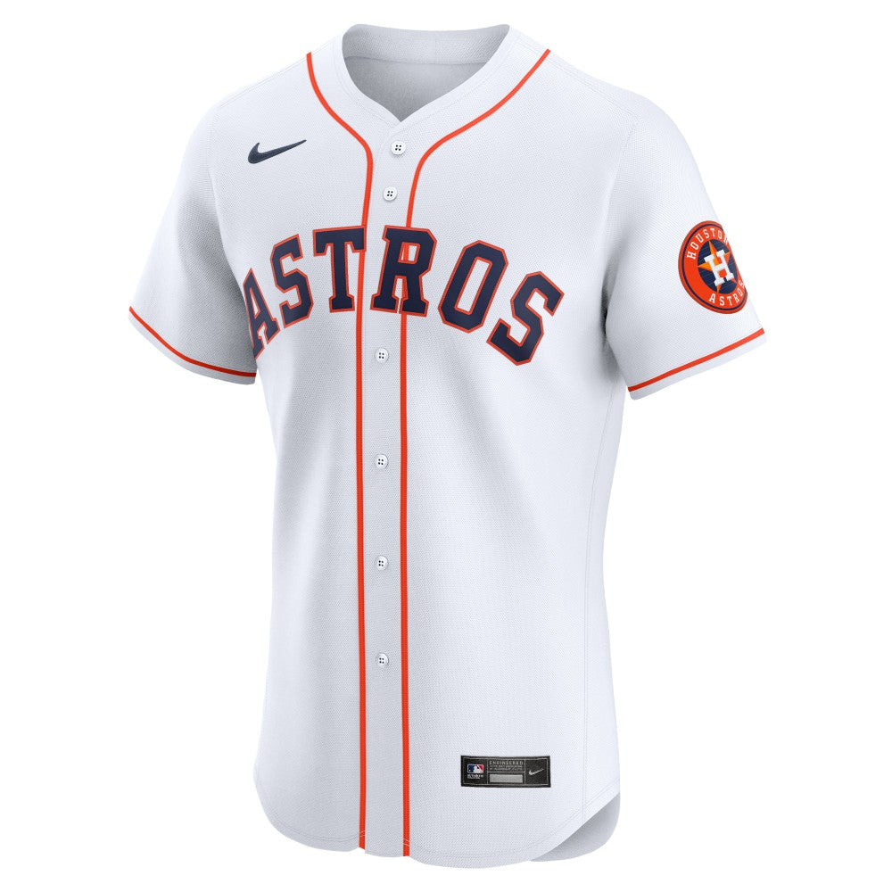 Houston Astros Nike Home Vapor Premier Elite Patch Jersey - MLB