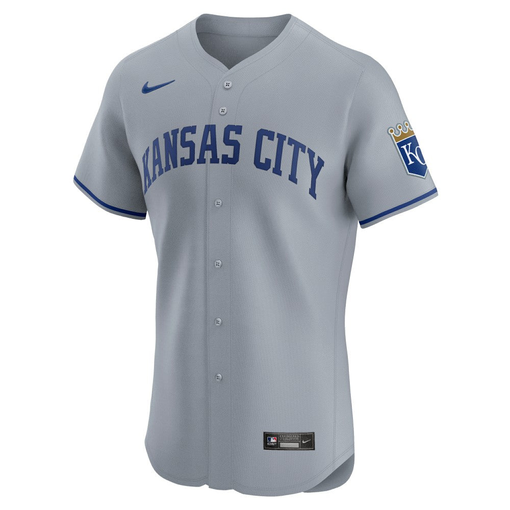 Kansas City Royals Nike Road Vapor Premier Elite Patch Jersey - MLB