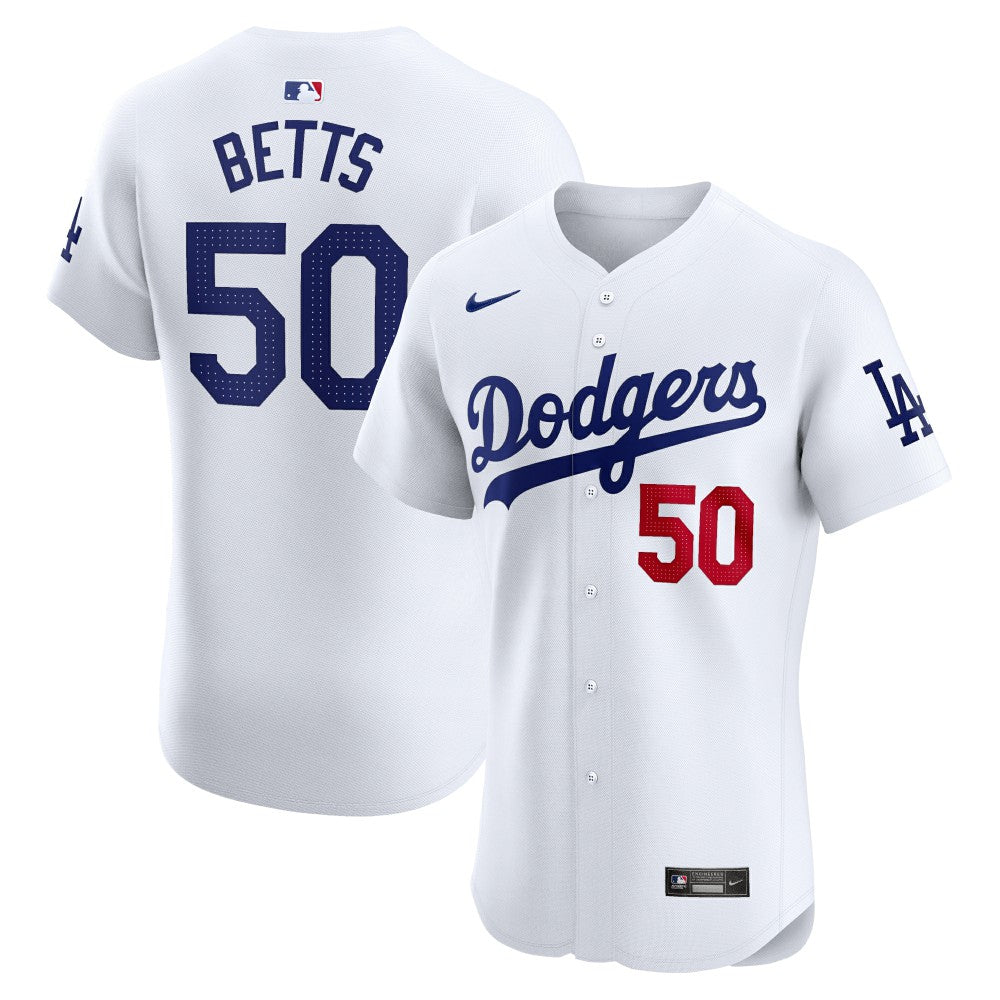 Mookie Betts Los Angeles Dodgers Nike Home Elite Jersey - MLB