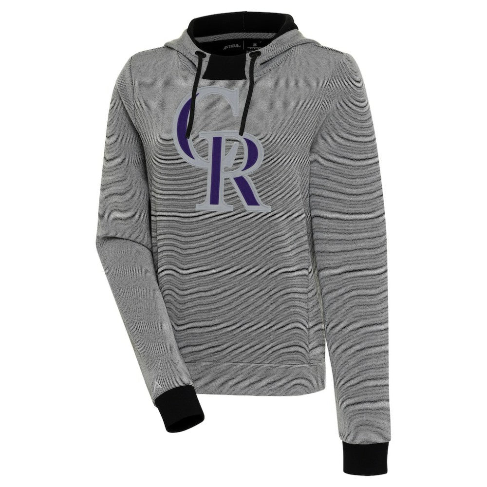 Colorado Rockies Antigua Women's Axe Bunker Tri-Blend Pullover Hoodie - MLB