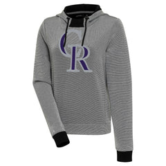 Colorado Rockies Antigua Women's Axe Bunker Tri-Blend Pullover Hoodie - MLB