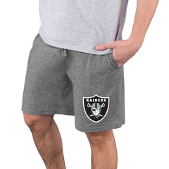 Las Vegas Raiders Concepts Sport Quest Knit Jam Shorts Charcoal | NFL