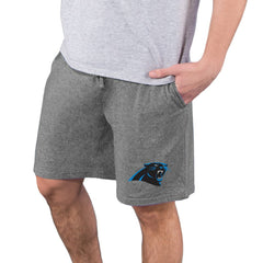 Carolina Panthers Concepts Sport Quest Knit Jam Shorts Charcoal | NFL