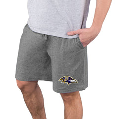 Baltimore Ravens Concepts Sport Quest Knit Jam Shorts Charcoal | NFL