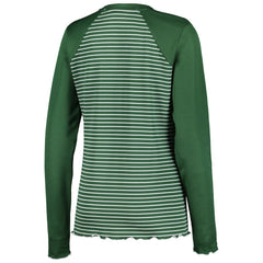 Green Bay Packers Antigua Women's Maverick Waffle Henley Long Sleeve T-Shirt Green | NFL