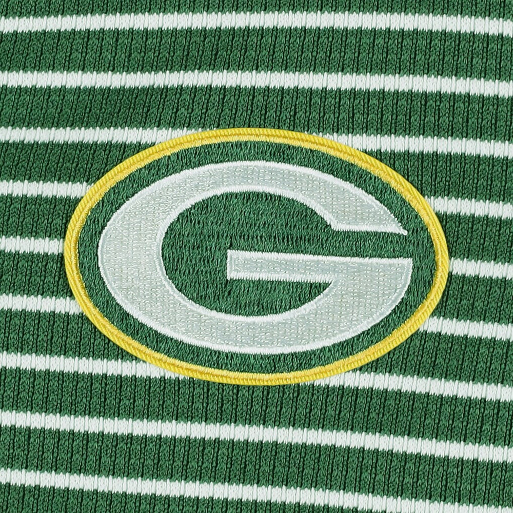 Green Bay Packers Antigua Women's Maverick Waffle Henley Long Sleeve T-Shirt Green | NFL