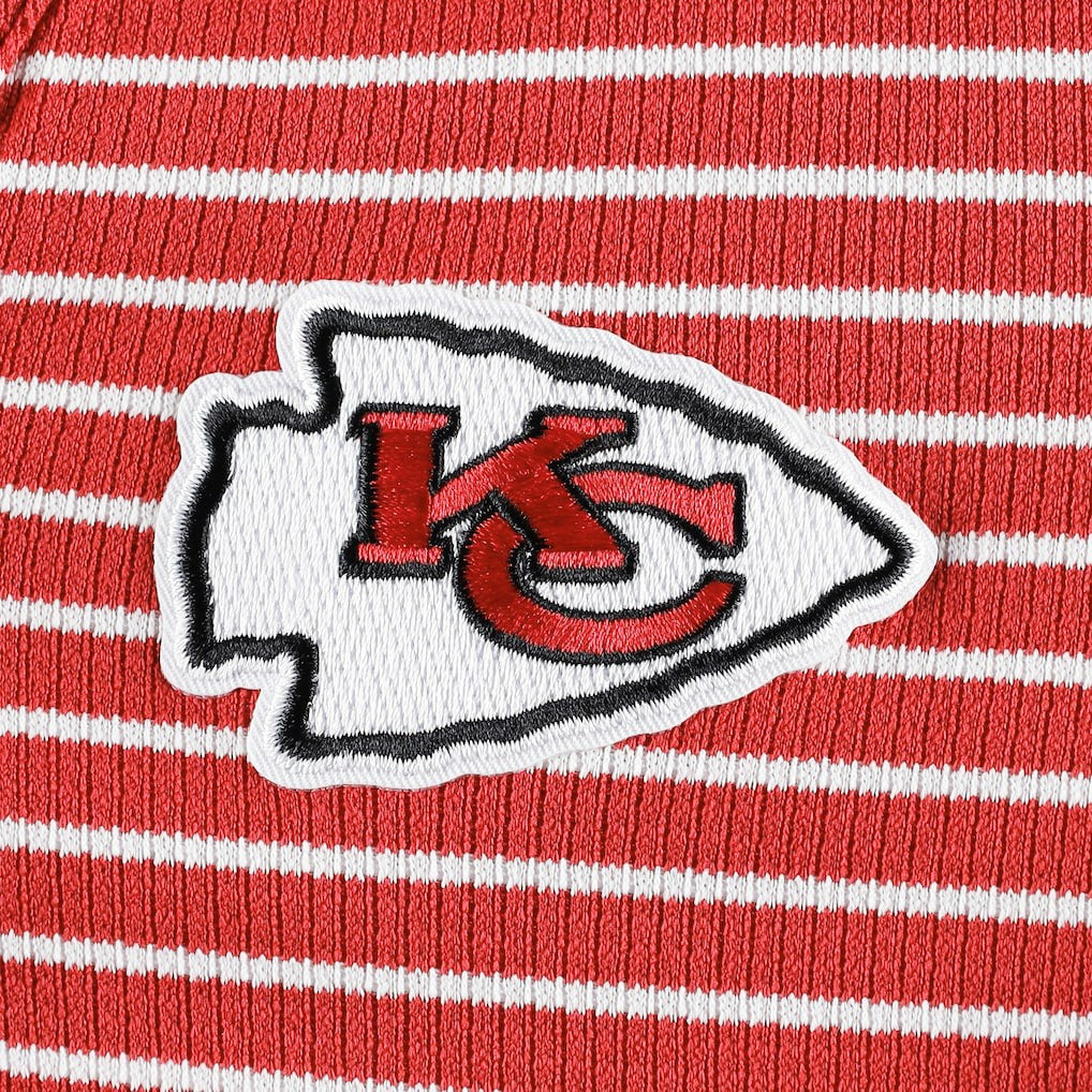 Kansas City Chiefs Antigua Women's Maverick Waffle Henley Long Sleeve T-Shirt Red | NFL