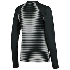 Pittsburgh Steelers Antigua Women's Maverick Waffle Henley Long Sleeve T-Shirt Black | NFL