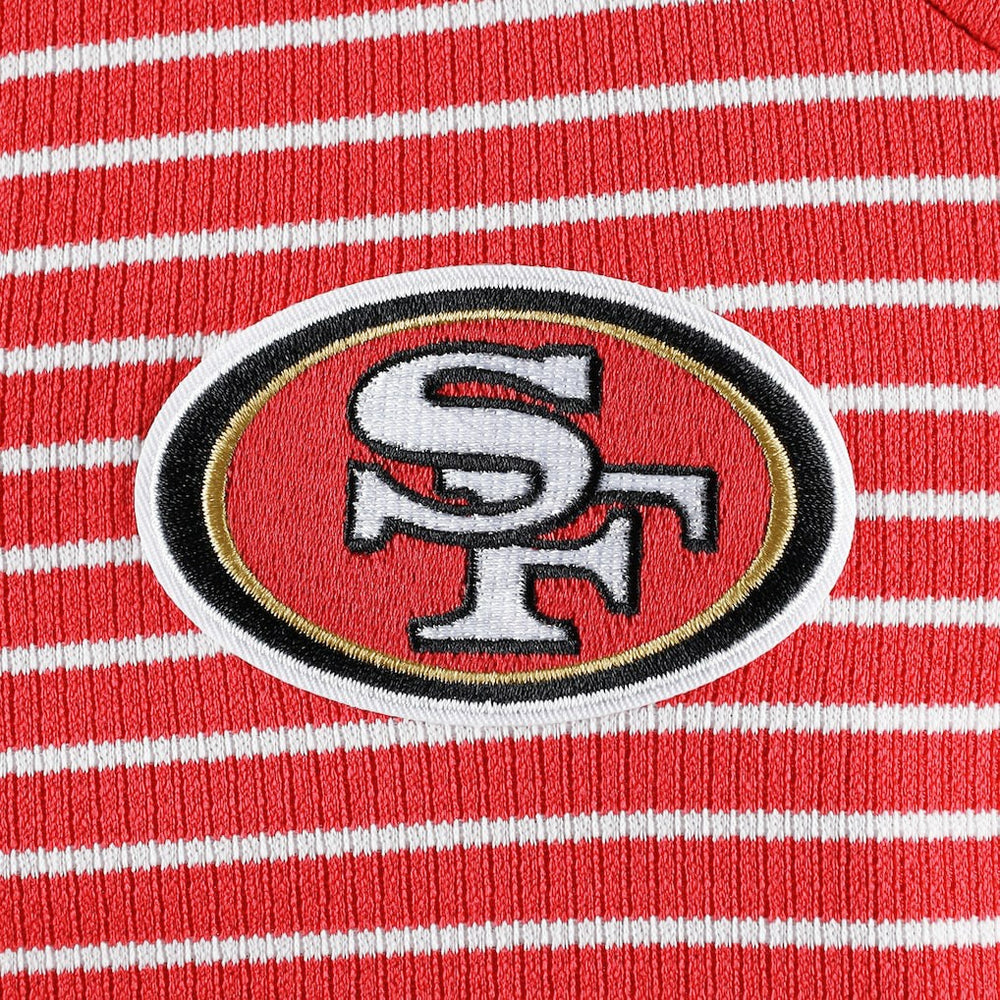 San Francisco 49ers Antigua Women's Maverick Waffle Henley Long Sleeve T-Shirt Scarlet | NFL