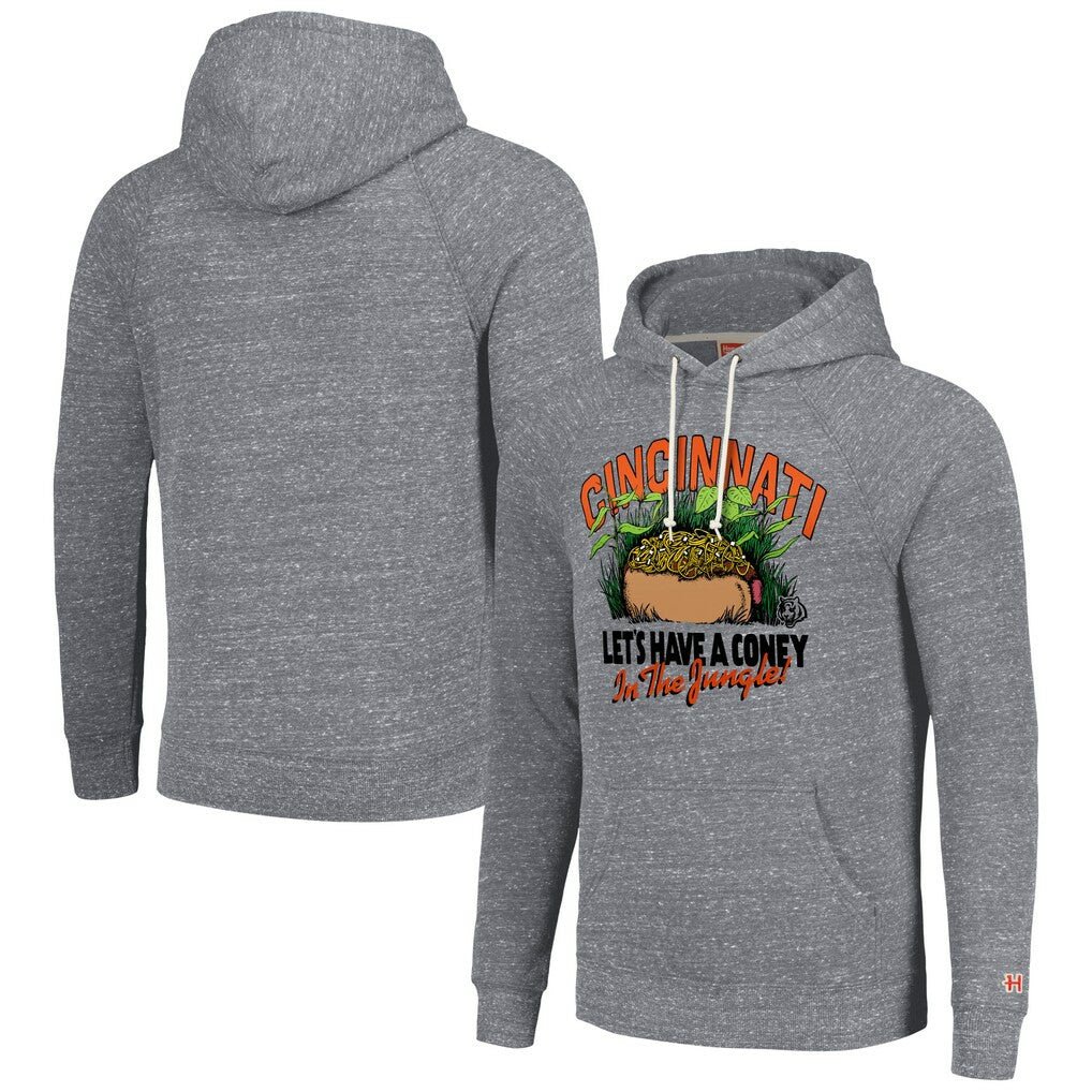 Cincinnati Bengals Homage Unisex NFL x Guy Fieri’s Flavortown Tri-Blend Pullover Hoodie Gray | NFL
