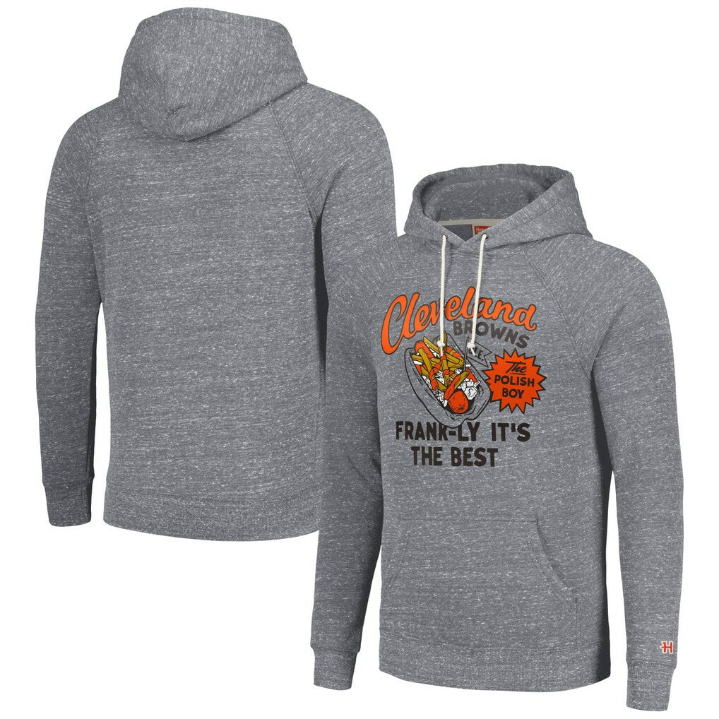 Cleveland Browns Homage Unisex NFL x Guy Fieri’s Flavortown Tri-Blend Pullover Hoodie Gray | NFL