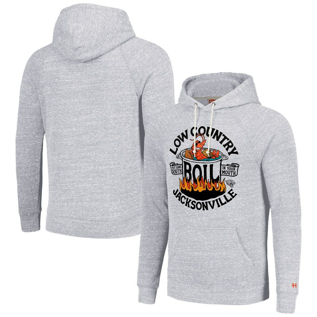 Jacksonville Jaguars Homage Unisex NFL x Guy Fieri’s Flavortown Tri-Blend Pullover Hoodie Ash | NFL