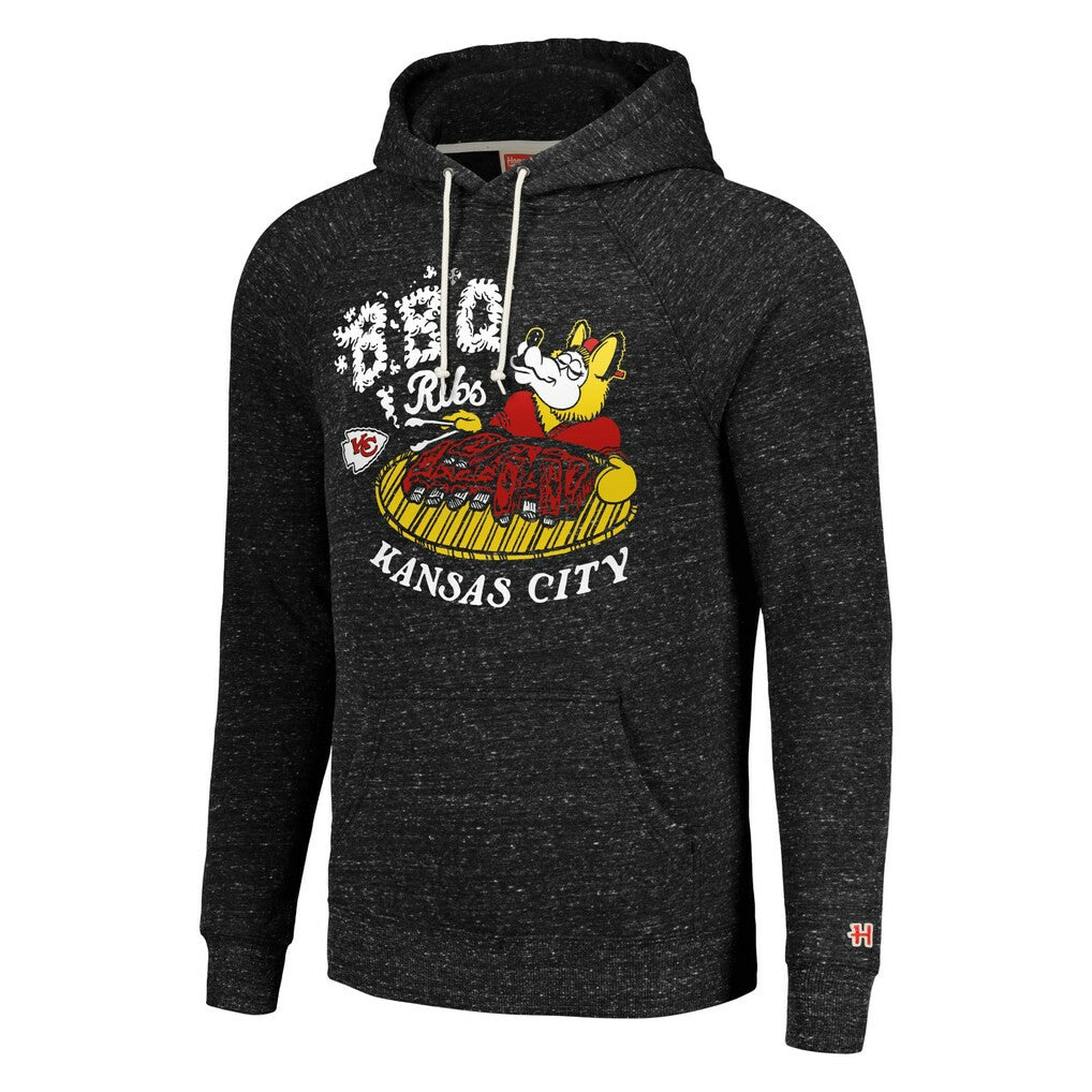 Kansas City Chiefs Homage Unisex NFL x Guy Fieri’s Flavortown Tri-Blend Pullover Hoodie Charcoal | NFL