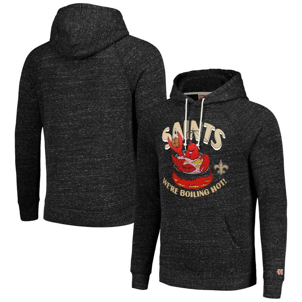 New Orleans Saints Homage Unisex NFL x Guy Fieri’s Flavortown Tri-Blend Pullover Hoodie Charcoal | NFL