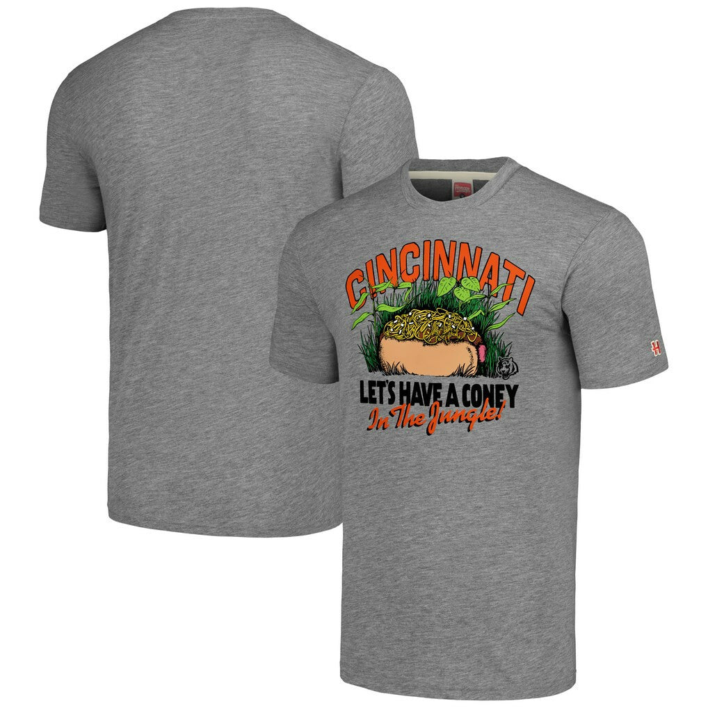 Cincinnati Bengals Homage Unisex NFL x Guy Fieri’s Flavortown Tri-Blend T-Shirt Gray | NFL