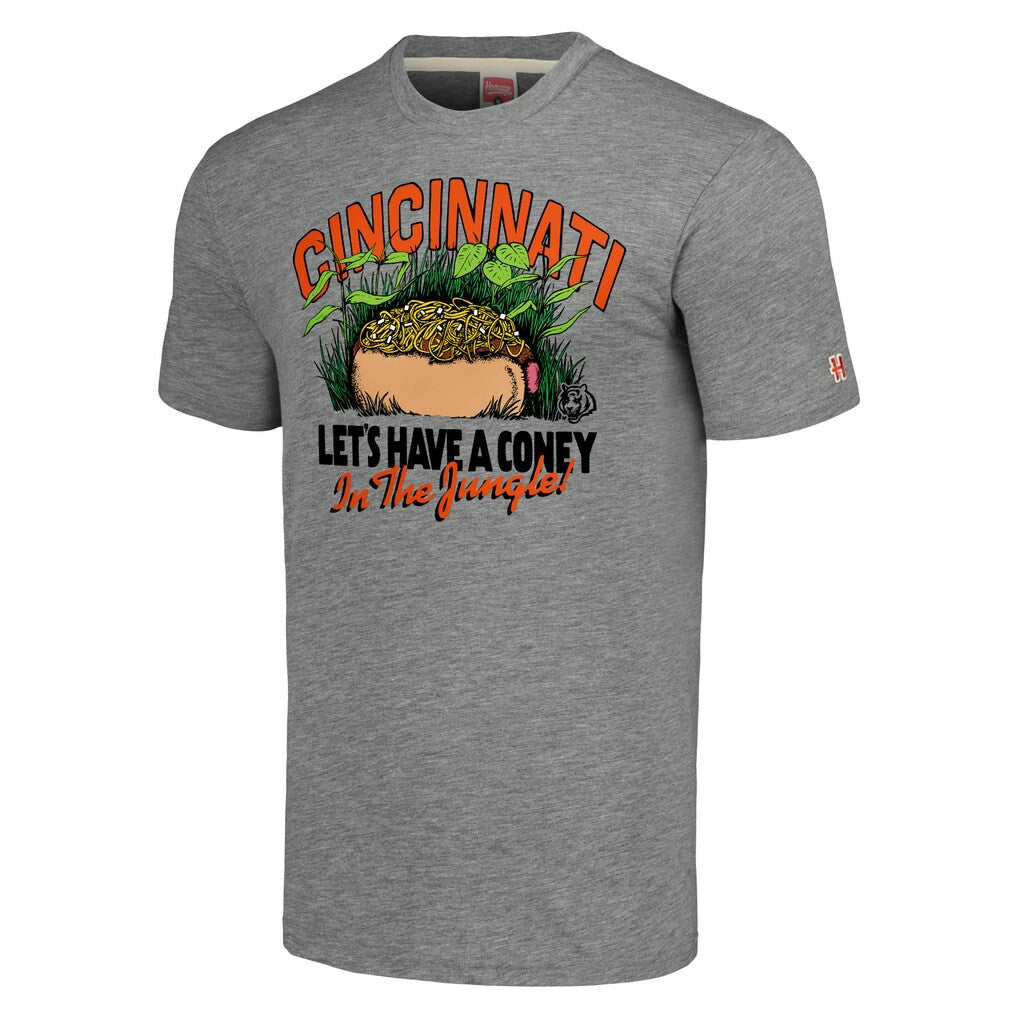 Cincinnati Bengals Homage Unisex NFL x Guy Fieri’s Flavortown Tri-Blend T-Shirt Gray | NFL