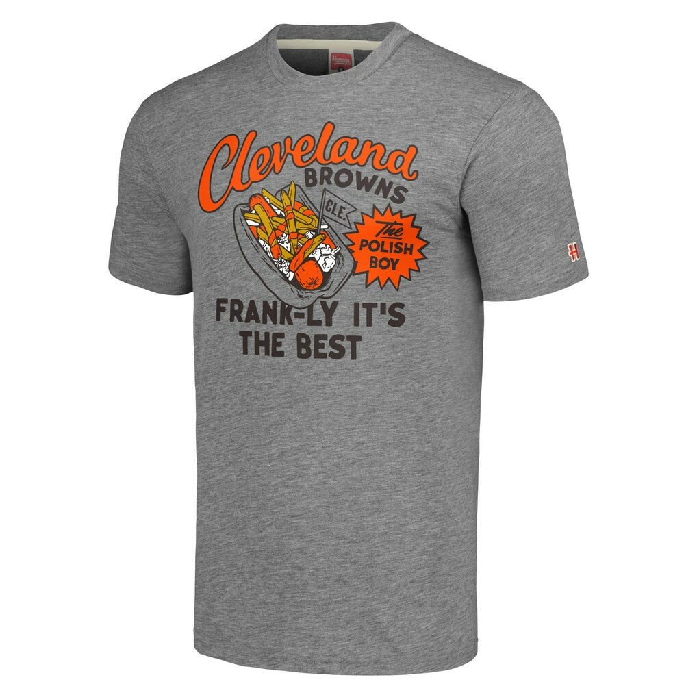 Cleveland Browns Homage Unisex NFL x Guy Fieri’s Flavortown Tri-Blend T-Shirt Gray | NFL
