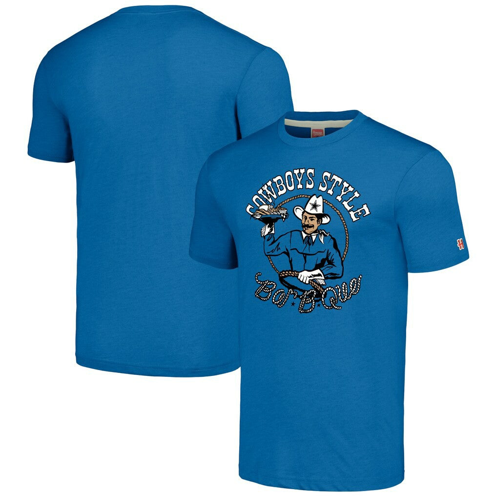 Dallas Cowboys Homage Unisex NFL x Guy Fieri’s Flavortown Tri-Blend T-Shirt Royal | NFL