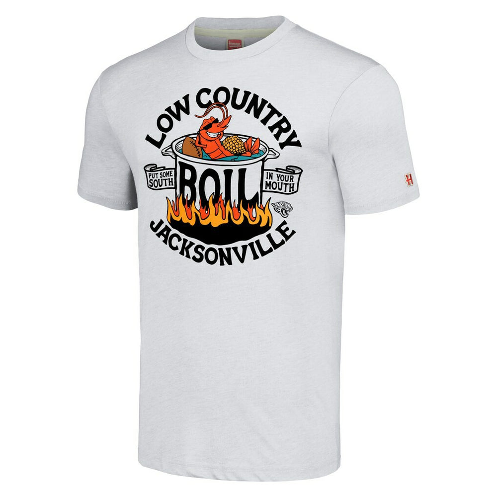 Jacksonville Jaguars Homage Unisex NFL x Guy Fieri’s Flavortown Tri-Blend T-Shirt Ash | NFL